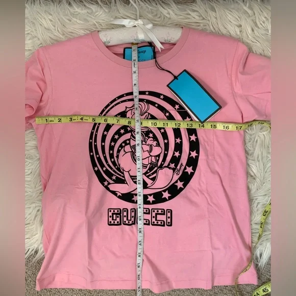 NWT Gucci X Disney Donald Duck Collection Pink T-shirt size S